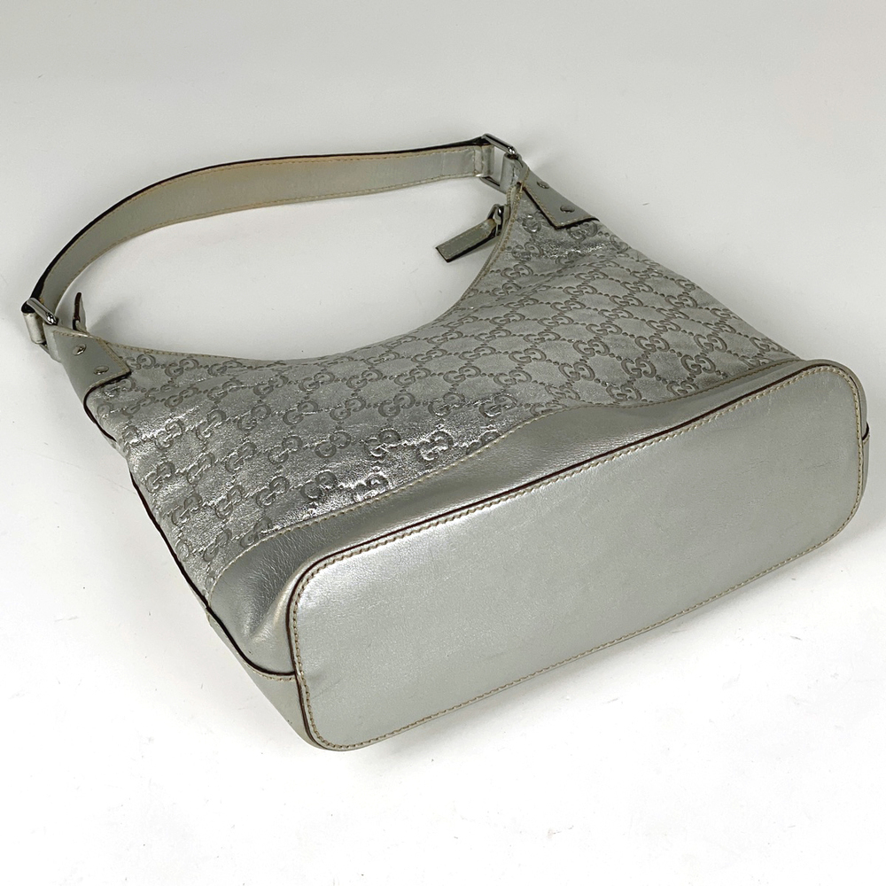 Gucci Shoulder Silver Shoulder Pattern Leather Ba… - image 1